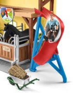 Grajd pentru cai - inclusiv figurine si accesorii - Farm World - Horse Club - figurine originale Schleich