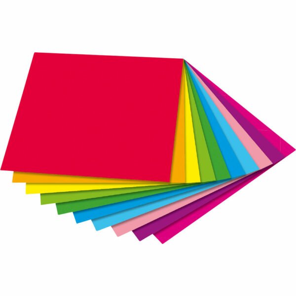Hârtie origami în două culori - Set bricolaj hârtie - 200 buc - Haba pri Didactopia 1