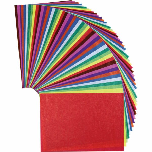 Hârtie transparentă colorată - Set bricolaj hârtie - 50 buc - Haba prin Didactopia 1