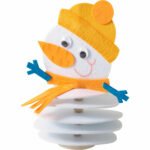 Oameni de zăpadă din fetru - Set creativ copii - Bricolaj - Fălţuire, înşirare - Haba prin Didactopia 3