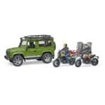 Masina De Teren Land Rover Defender Cu Remorca Si Motocicleta Ducati - Original Bruder® 02589 - imagine 6