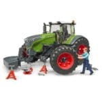 BRUDER - TRACTOR FENDT 1050 VARIO CU MECANIC SI ECHIPAMENT-Vehicule Originale Bruder-BR04041