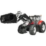 BRUDER - TRACTOR STEYR 6300 TERRUS CVT CU INCARCATOR FRONTAL-Vehicule Originale Bruder-BR03181