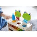 Broscuțele cântărețe - Xilofon metalic cu bilă și ciocan de lemn - Dezvoltare senzorială - imagine 2