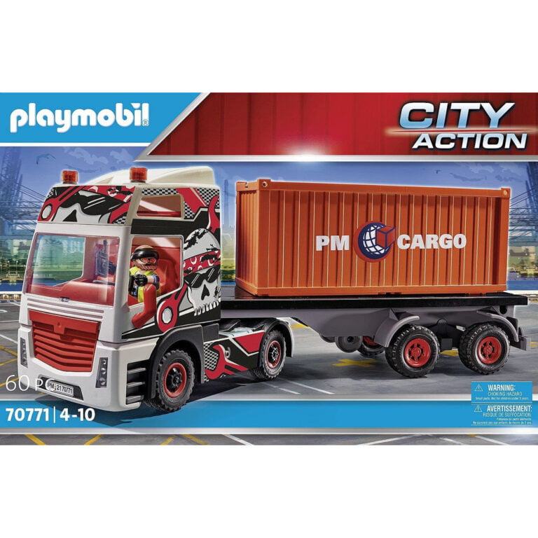 CAMION CU CONTAINER DE MARFA-Playmobil-City Action-PM70771