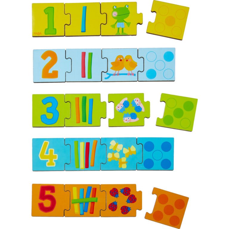 Joc de potrivire și asociere de tip puzzle – Numerele - Haba prin Didactopia 2