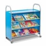 Callero - Rafturi plate inclinate - Cyan - Original Gratnells prin Didactopia