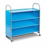 Callero - Modul / Raft depozitare - Mini Bibliotecă mobilă - Rafturi înclinate plate - original Gratnells® - imagine 2