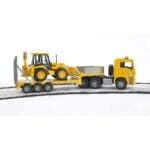 BRUDER - CAMION INCARCARE MAN TGA SI BULDOEXCAVATOR JCB 4CX-Vehicule Originale Bruder-BR02776