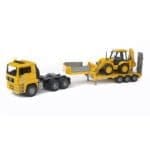 BRUDER - CAMION INCARCARE MAN TGA SI BULDOEXCAVATOR JCB 4CX-Vehicule Originale Bruder-BR02776