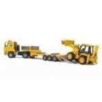 BRUDER - CAMION INCARCARE MAN TGA SI BULDOEXCAVATOR JCB 4CX-Vehicule Originale Bruder-BR02776