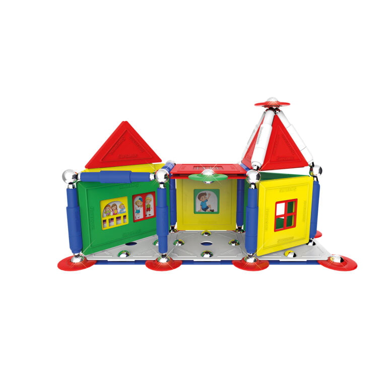 SUPERMAG MY HOUSES - SET CONSTRUCTIE 119 PIESE - Supermag - Constructii magnetice - prin Didactopia by Evertoys