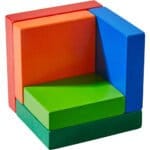Cubul 3D multicolor - Joc de plasare - Haba prin Didactopia 4