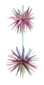 Kirigami pentru copii - Mingi țepoase - set bricolaj hârtie