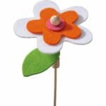 Flori colorate - Decoraţiuni din fetru - Fălţuire, înşirare - Set creativ copii - Bricolaj - Haba prin Didactopia 4