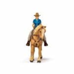 Set Cowgirl (vacarita) Pe Cal Usa - Figurină originală Papo® 51566 - imagine 4