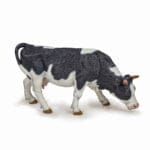 PAPO FIGURINA VACA ALB CU NEGRU-Prietenii de la ferma-original-papo