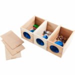 Cutie de lemn tactila – Recunoastere obiecte – Dezvoltare senzoriala Haba Education in Romania prin Didactopia