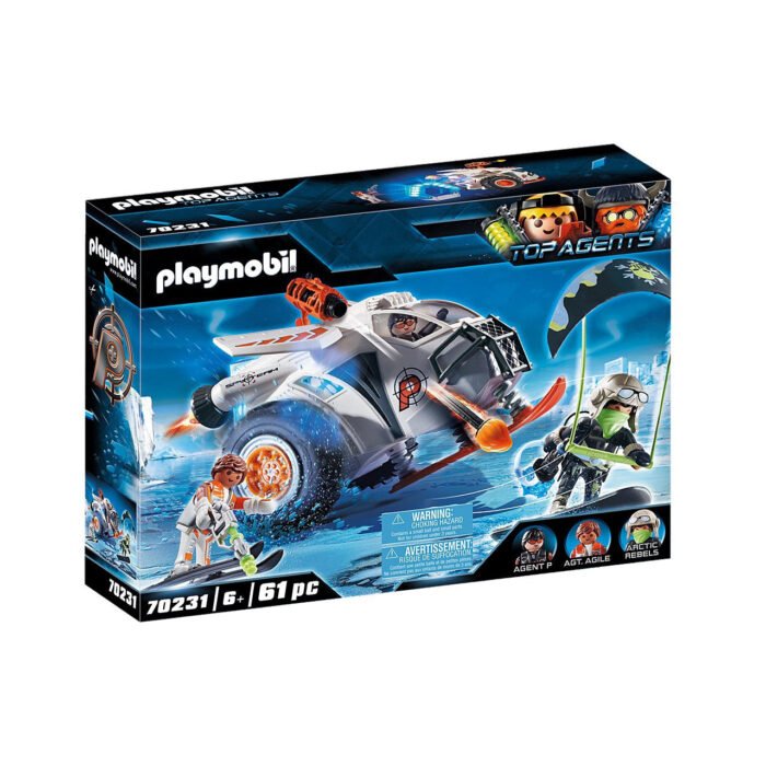 Playmobil - Echipa De Spioni Cu Planor De Zapada-PM70231