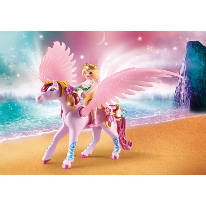 Playmobil - Trasura Unicorn Si Pegasus-PM71002