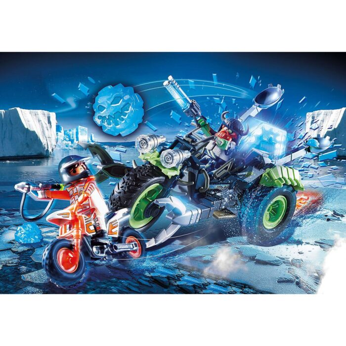 Playmobil - Tricicleta Pentru Gheata Si Rebeli Arctici-PM70232