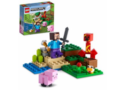 Ambuscada Creeper-ului - LEGO Minecraft 21177 - prin Didactopia by Evertoys