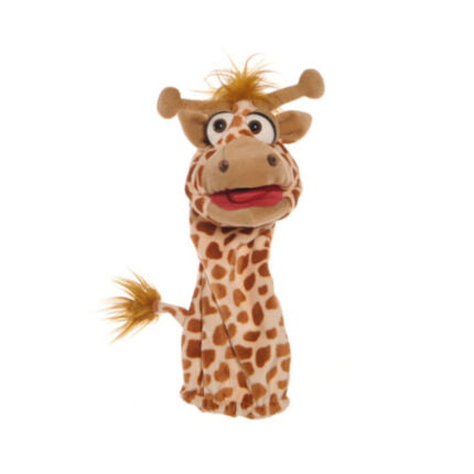 Bella girafa mereu curioasa - 38 cm - Papusa Marioneta de mana - original Living Puppets v1