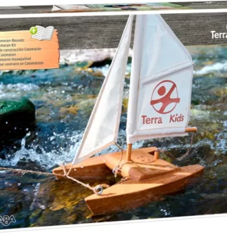 Catamaran din pluta - Set bricolaj - Activitati outdoor copii - Haba Terra Kids