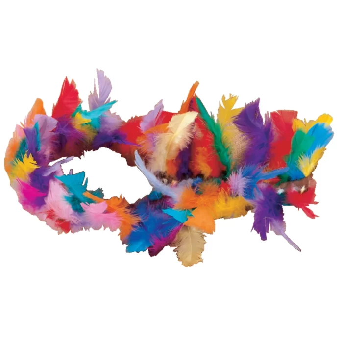 Colectie de pene multicolore pentru bricolaj - Pachet mare - 100 g
