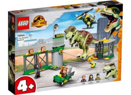 Evadarea dinozaurului T.rex - LEGO Jurassic World 76944 - prin Didactopia by Evertoys