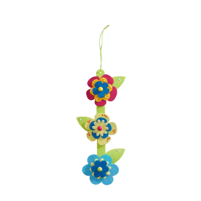 Ghirlande de flori - Set creativ copii - Bricolaj - 5 Ghirlande din fetru