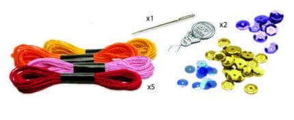 Joc creativ de cusut carnaval-DJECO-Didactopia