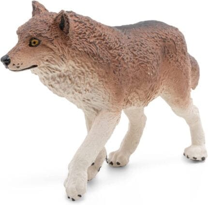 PAPO FIGURINA LUP-Animale salbatice-original PAPO prin Didactopia by Evertoys