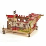 PAPO FIGURINA PUZZLE 3D CORABIE PIRATI-Pirati si Corsari-original PAPO prin Didactopia by Evertoys
