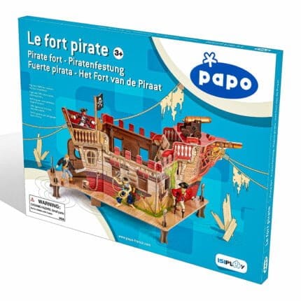 PAPO FIGURINA PUZZLE 3D CORABIE PIRATI-Pirati si Corsari-original PAPO prin Didactopia by Evertoys