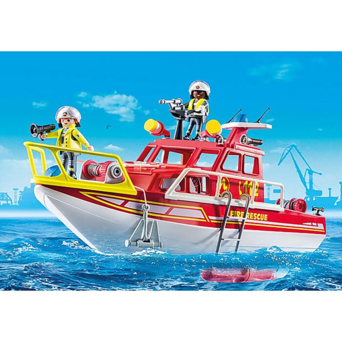 Playmobil - Barca De Salvare A Pompierilor-PM70147