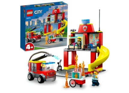 Statie si masina de pompieri - LEGO City 60375 - prin Didactopia by Evertoys