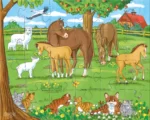 Natura si animale – Set 3x Puzzle pentru copii - 3 x 24 piese - HABA prin Didactopia