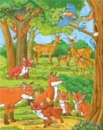 Natura si animale – Set 3x Puzzle pentru copii - 3 x 24 piese - HABA prin Didactopia
