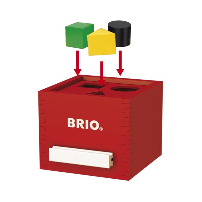 Brio - Cutie De Sortat Forme Rosie-Trenulet Lemn original BRIO-BRIO30148