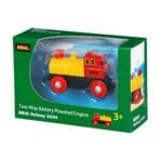 Brio - Locomotiva Mica Rosie Cu Baterii-Trenulet Lemn original BRIO-BRIO33594