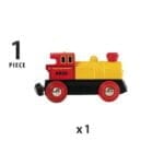 Brio - Locomotiva Mica Rosie Cu Baterii-Trenulet Lemn original BRIO-BRIO33594