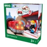Brio - Set Metrou Pe Sine-Trenulet Lemn original BRIO-BRIO33513