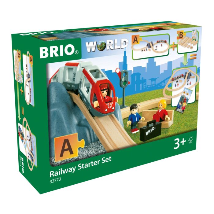 Brio - Set Sine Tren Pentru Incepatori-Trenulet Lemn original BRIO-BRIO33773