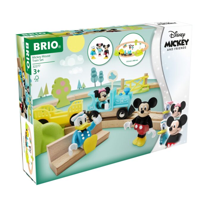 Brio - Set Tren Mickey Mouse-Trenulet Lemn original BRIO-BRIO32277