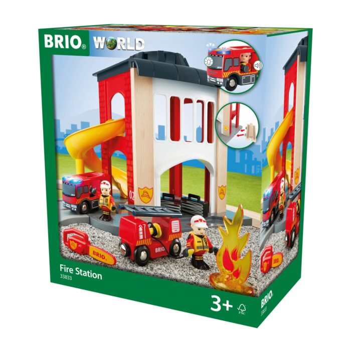 Brio - Statie De Pompieri-Trenulet Lemn original BRIO-BRIO33833