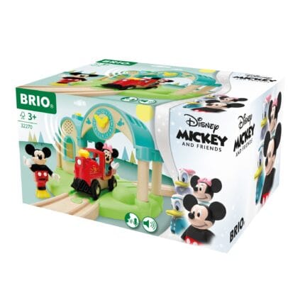 Brio - Statie De Tren Mickey Mouse-Trenulet Lemn original BRIO-BRIO32270