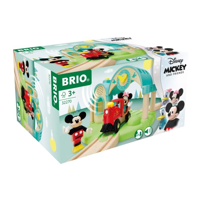 Brio - Statie De Tren Mickey Mouse-Trenulet Lemn original BRIO-BRIO32270
