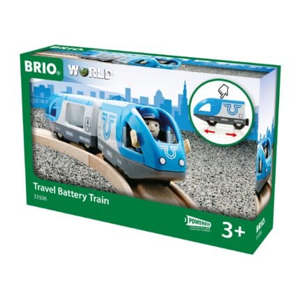 Brio - Tren De Calatori Cu Baterii-Trenulet Lemn original BRIO-BRIO33506