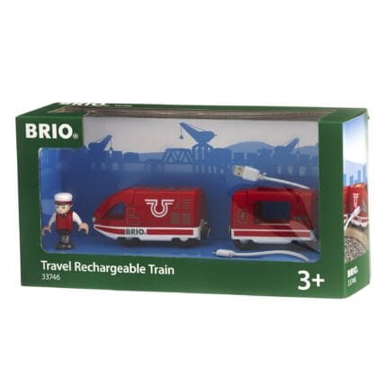 Brio - Tren De Calatori Reincarcabil-Trenulet Lemn original BRIO-BRIO33746